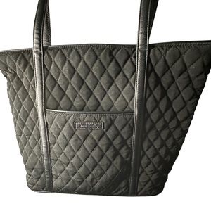 VERA Bradley , large tote , black , zipper close